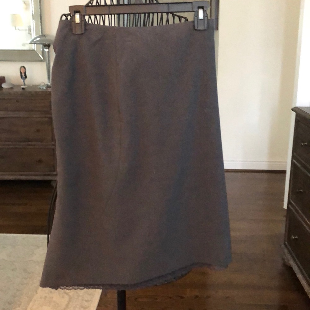 A line gray skirt